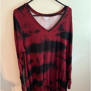 Lularoe Emily swing dress with pockets.